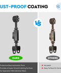 Comparison of rust-proof rear upper control arm kit for Honda CR-V 2002-2006 and Element 2003-2011 versus standard rusted part.
