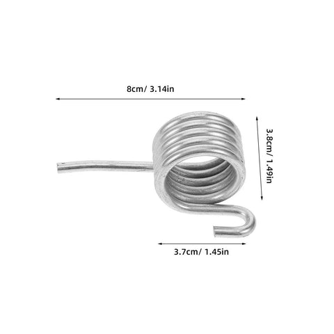 Heavy Duty 6 Pack Stainless Steel Compression Springs For Mop Bucket Replacement, 8cm long spring for effective water squeezing.