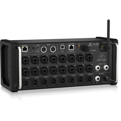 Back view of XR18 18-Channel Digital Mixer With 16 Programmable MIDAS Preamps, Built-In Wi-Fi Router, 18x18 USB Audio Interface