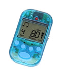 Clip On Pocket Metronome With LCD Display Portable Digital Beat Generator For Guitar Piano Violin And More Easy On The Go Rhythm Training Accurate Tempo Compact Practice Tool, blue color, front view