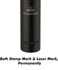 1/2-Inch Drive Extra Deep Socket 3/4-Inch SAE 6-Point CR-MO Steel, close-up of permanent stamp and laser mark details