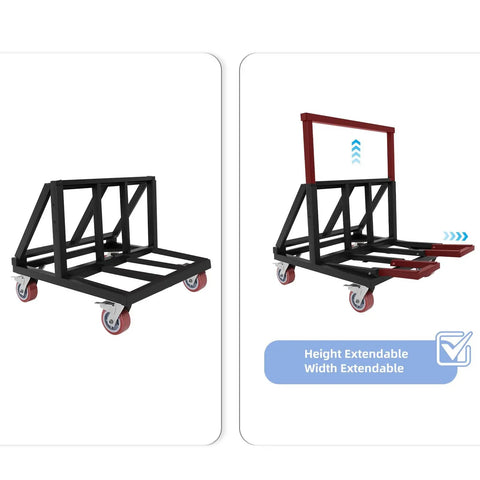 Badass Heavy Duty Drywall Cart And Folding Panel Dolly With 3000 Pound Load Capacity For No Sweat Transport Of Glass And Sheetrock On Demanding Industrial Jobsites