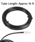 Coiled black hose for Beefy 5000mm Bike Hydraulic Disc Brake Hose Kit For Shimano BH59 System Black 16Ft Replacement Line