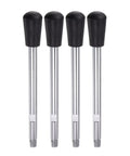 4 Pack M12 Thread Clamping Handles 210mm Length Chrome Plated Revolving Crank Handwheels for Lathe Machines