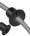Cable Grommet Routing Kit For 3/4 Inch Wall Hole With Silicone Cable Pass and anti-slip grommets with a Starlink cable inserted