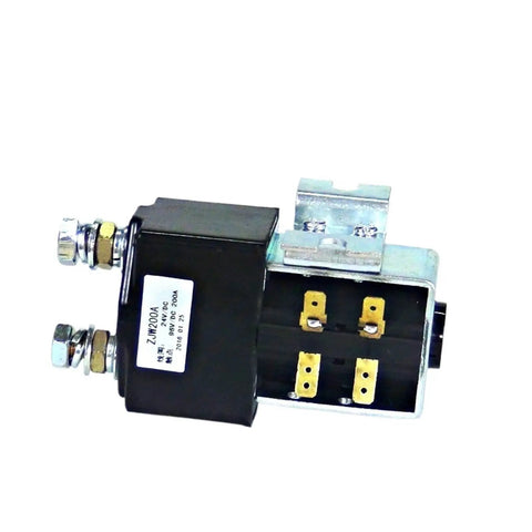 Heavy Duty 24V DC Contactor Relay Switch With Bulletproof 200Amp Rating And Tough As Nails Copper Lugs for EV applications