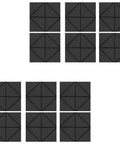 Top Shelf Premium Quality Polyester Acoustic Foam Wall Panels For Game Changing Room Vibes And Solid Sound Dampening Interior Tiles in a grid layout.