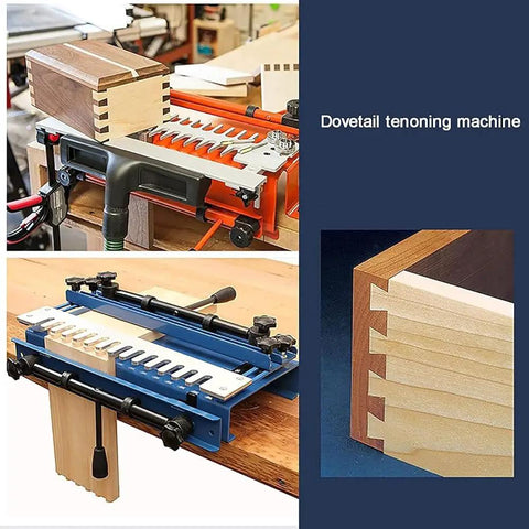 Rock Solid 12 Inch Wood Dovetail Jig Router Template For Dead Nuts Accurate Cabinet Joinery and Drawer Boxes in use.