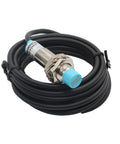 M12 Proximity Sensor with 4mm sensing distance, 10.5mm cylindrical body, NPN NO output, 2m cable, DC 6-36V for industrial use