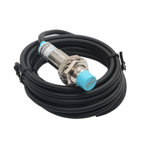 M12 Proximity Sensor with 4mm sensing distance, 10.5mm cylindrical body, NPN NO output, 2m cable, DC 6-36V for industrial use