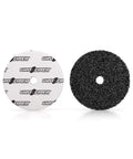 Microfiber Pad Set For Car Detailing Five Inch Pads For Compounding Cutting Buffing Waxing And Polishing Works With Long Throw High Action Dual Action And Orbital Polishers Six Pad Pack For Pro Finish, front and back view.