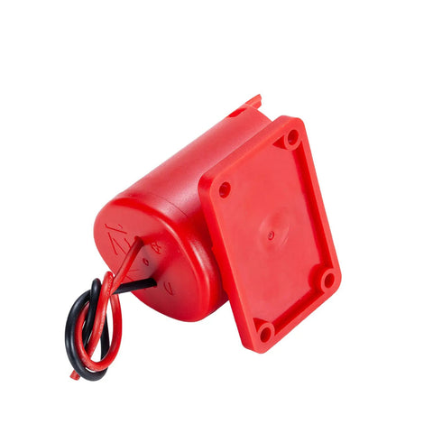 Power Ride Wheel Adapter For 12V Battery - Heavy Duty 12 Gauge Power Connector in red with visible wires for RC Cars