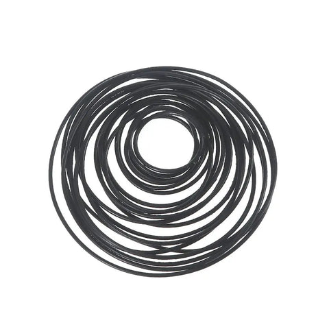 Must Have 20 Pack Round Rubber Belts For Tape Machines, 1mm Diameter, Mixed Lengths, Replacement Transmission Belts