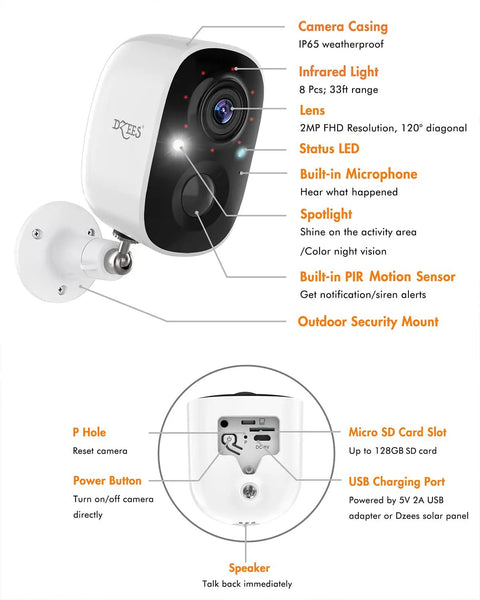 Solar Powered Wireless Outdoor Security Camera Kit With 2K Color Night Vision, Solar Panel, Spotlight, Alarm, AI Detection, And 2-Way Talk For A Truly Wire-Free Home Security System