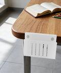 Clamp On White Steel Laptop Stand With Ventilated Cooling Fan And Sleek Cable Routing For Under Desk Mount Quick No Drill Installation visible from side view, showing sleek design and functionality.