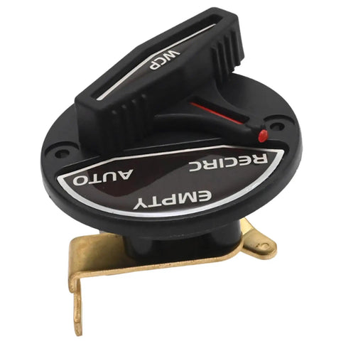 Valve Handle And Switch Actuator Replacement For Livewell Control On Ranger Boats Skeeter Bass Flat Boats Compatible With FlowRite Actuator System V3 Series Part 5900006 RK3 BW, close-up view