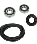Easy Fix Washer Tub Bearing And Seal Kit For Front Load Washing Machines includes two bearings and a rubber seal.