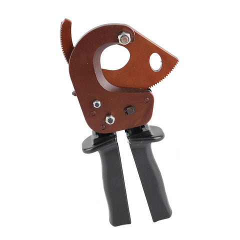 Beefy 300mm Cable Cutter Scissors For Copper And Aluminum Gear Driven Power Multiplier Delivers No Sweat Cutting viewed from side angle