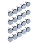 20-pack M6 Threaded Furniture Glide Pads With PTFE Levelers, Antislip Sliders for Table, Chair and Cabinet Legs, Scratch Proof Protectors