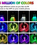 RGB lights showing color variety for Twinkle Dual Port 12W Starlight Headliner Kit For Car And Home Ceiling Decoration With Bluetooth App.