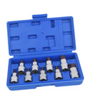 Sleek Nishiyuenyi Hex Bit Socket Set Drilled Allen Kit Impact Metric Heavy Duty Chrome Alloy Steel Zinc Bits Perfect For Tough Appliances And Heavy Repair Jobs That Need Real Grit And Durability. blue case with hex bit sockets