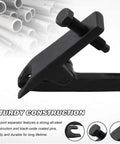 Heavy Duty Ball Joint Separator Tool With Expandable Fork For Pulling Tie Rods And Control Arms On Domestic And Import Rides image showing steel construction and black-oxide pins.