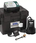 Heavy Duty Backup Sump Pump Pack Of Five With Smart Monitor And Patented Dual Float Switch keeps water levels controlled during floods.