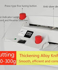 Control panel of Electric Business Card Cutter With Nine Blades Automatic Binding Fast 50 RPM Card Slitter