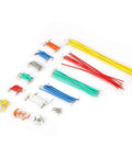 Hassle Free Professional Grade Preformed Jumper Wires With Right Angle Pins For Breadboards and Circuit Prototyping, 140 pc kit, assorted colors.