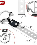 Heavy Duty Exhaust Hanger Kit Two Pack Universal Flexible Muffler Bracket With Anti Vibration Design for car truck SUV.