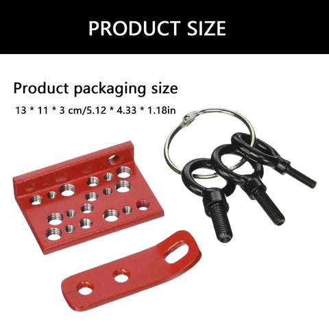 Heavy Duty Offset Hinge Pull Plate Backing Handle Set For Car Body Work And Hood Or Trunk Hinge Fixes Features Multiple Metric Mounting Holes For Spot On Alignment And A Rock Solid Grip On Wrecked Frames