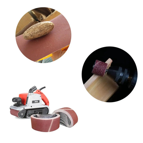 Pro Grade Emery Cloth Roll For Drum Sanders And Woodworking Tear Resistant Hella Tough Sandpaper For Automotive Metal Work With Detachable Sheets packed for use with a sander and detailed sanding.