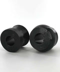 1 Inch Round Bead Roll Dies Set For Bead Roller With 22mm Shaft, heavy duty tool steel, black oxide finish, shown on white background.