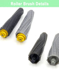 Close-up of roller brush details from 18 Pack Replacement Parts for Roomba 800 and 900 Series Vacuum Cleaners, Easy Swaps.