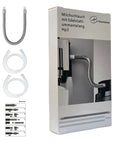 Turn Up Your Brew Routine With This Badass Stainless Steel Milk Frothing Hose Loaded For Thick Creamy Foam And Absolutely No Drama Everyday Home Kitchen Results Guaranteed. Image shows a nine-inch steel milk frothing hose with two additional clear tubes.