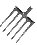 Heavy Duty High Carbon Steel Garden Fork with Five Tines Anti Breakage Spading Fork for Farms and Ranches Tough Digging Tool