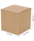 Six Pack Small Kraft Corrugated Shipping Boxes For Parcel Packing And Retail, 5.91 Inch Size, Shape Retaining Design, Strong Outer Layer