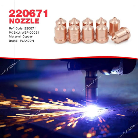 Copper 20 Piece Electrode And 20 Piece Tip Nozzle Set For 45 Plasma Cutter Hand And Machine Torch Plug And Play Ready To Install