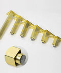 Brushed Gold Adjustable Furniture Legs Four Pack 300mm Aluminum Alloy Replacement Feet for sofas cabinets desks with rubber pads