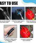 Straight Up Heavy Duty Hand Fuel Transfer Pump, No Sweat Gasoline Siphon Hose Kit setup instructions with hoses and pump.
