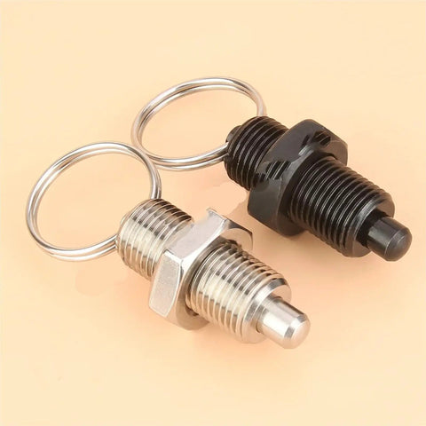 Heavy Duty Stainless Steel Retractable Index Plungers With Pull Ring Locking Pins for CNC Machining M8 M10 M12 M16 M20