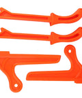 Orange Table Saw Push Sticks 4 Pack Must Have Safety Push Blocks With Magnetic Stick Function, Durable Plastic Woodworking Hand Tool