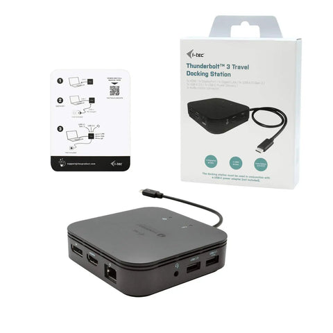 Level Up Your Road Ready Gear With This Thunderbolt 3 Travel Dock, featuring USB ports and HDMI for dual 4K support.