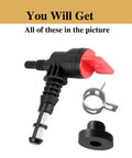 Fuel Valve Petcock Replacement For WheelHouse 5500 5550 8550 Generator Model 01646 shown with clamp and grommet