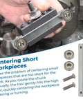 Centering Tool For Small Stock On Lathe With Bump Roller And Truing Action 0XA AXA BXA One Half Inch No-Fuss Quick Centering