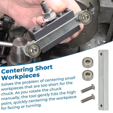 Centering Tool For Small Stock On Lathe With Bump Roller And Truing Action 0XA AXA BXA One Half Inch No-Fuss Quick Centering