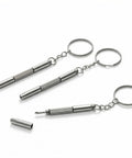 3 In 1 Eyewear Screwdriver Repair Kit With 10 Stainless Steel Mini Screwdrivers For Glasses Watches And Jewelry Keychain Design
