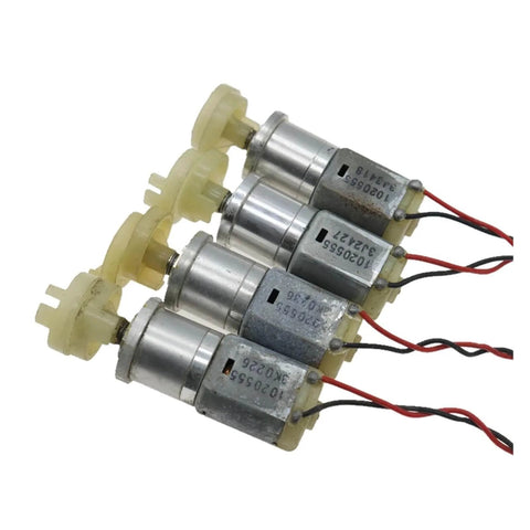 Array of 24mm 280 Planetary Gearbox For DC 6V 12V Motors 480 RPM Beefy Torque Reducer, showing wiring and connectors