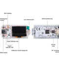 Beast IoT Dev Board With WiFi LoRa And BLE For 915MHz And 868MHz, showing Type C USB, OLED display, ESP32 core, antenna ports.