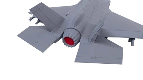 Rear view of F 35A Fighter Aircraft 1 72 Scale Model Kit Unbuilt Unpainted Highly Detailed New Tool 2024 Stealth Multirole Jet